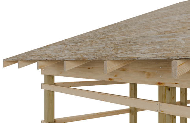 Post Frame 2 x 6 osb