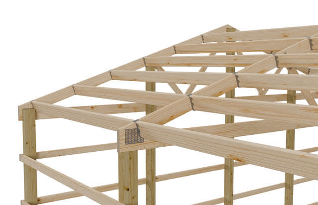 Post Frame 2 x 6 purlin dropped