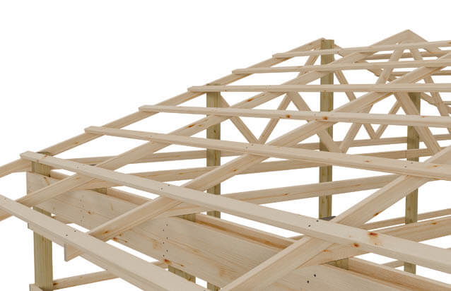 Post Frame 2 x 4 flat on 4 oc