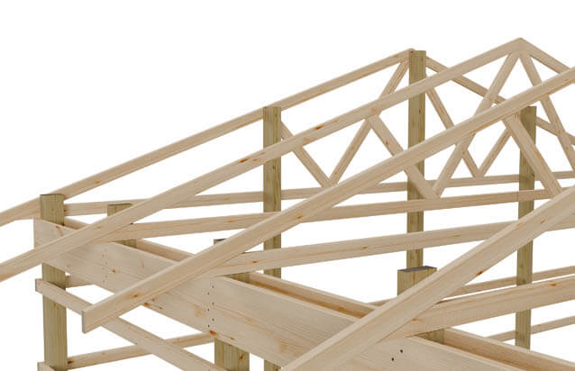 Post Frame 4 Foot On Center