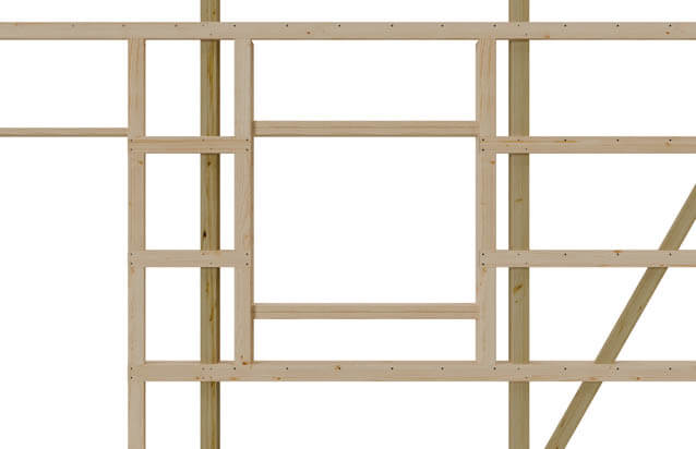 Post Frame Bookshelf