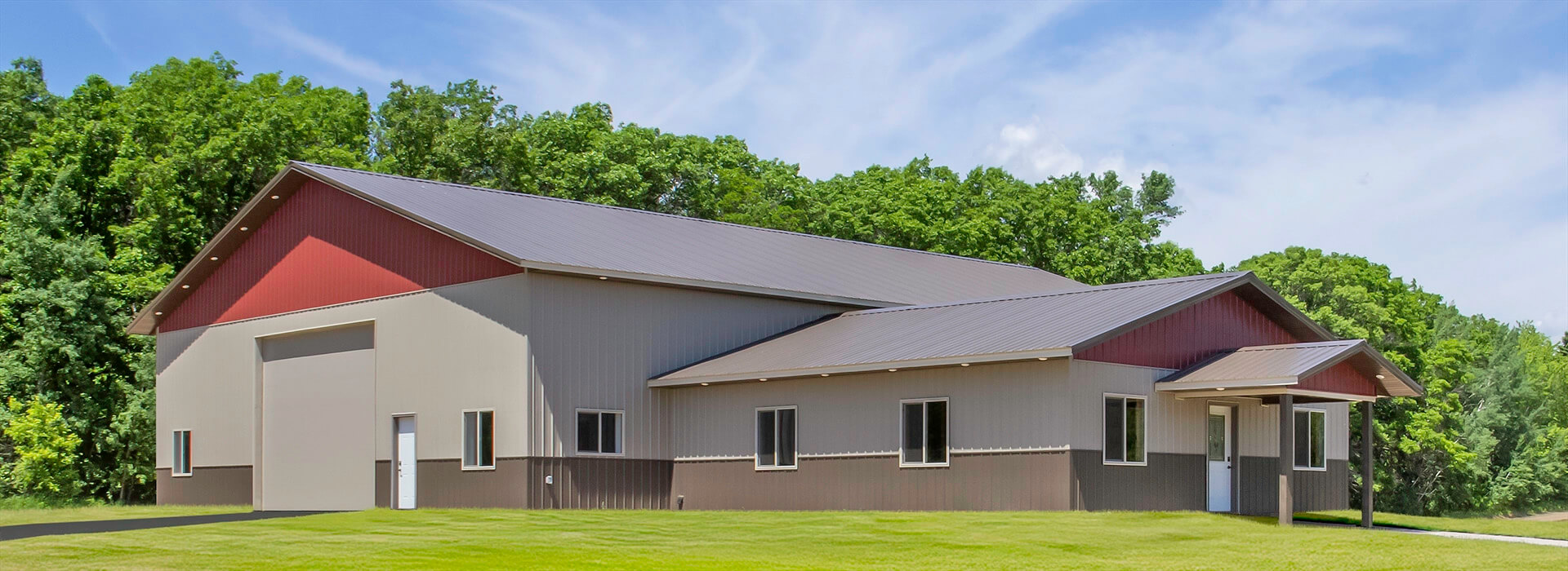 Post Frame Building Scene