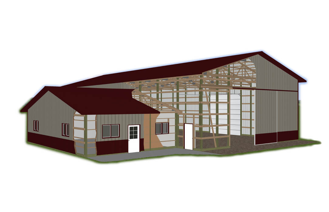 Post Frame Building X-ray